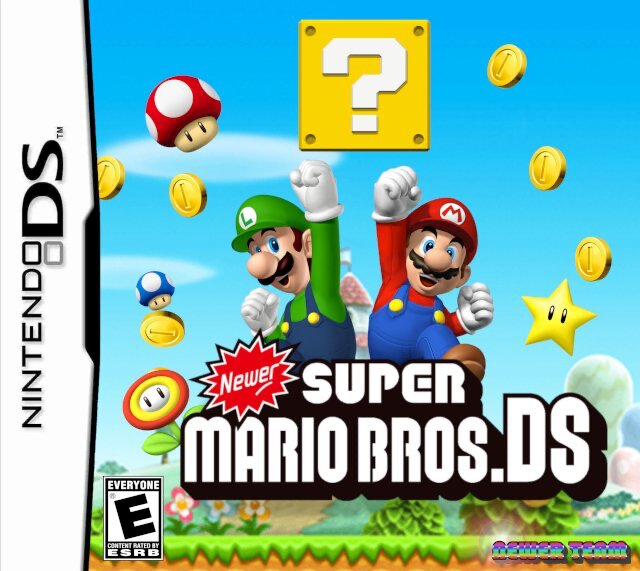 The coverart image of Newer Super Mario Bros. DS