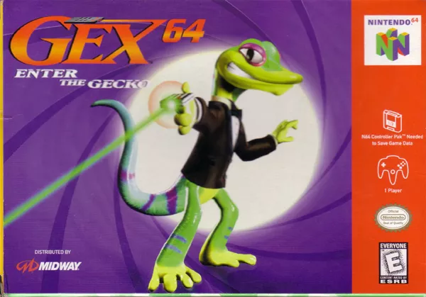 The coverart image of Gex 64 - Enter the Gecko