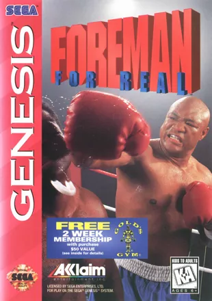 The coverart image of Foreman for Real