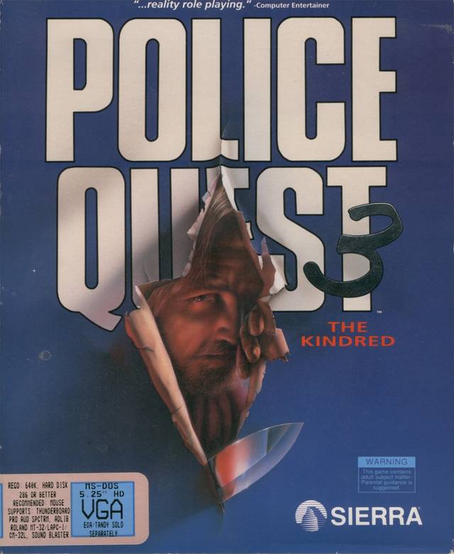 The coverart image of Police Quest 3: The Kindred