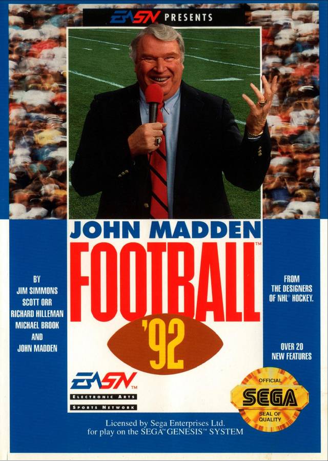 The coverart image of John Madden Football '92