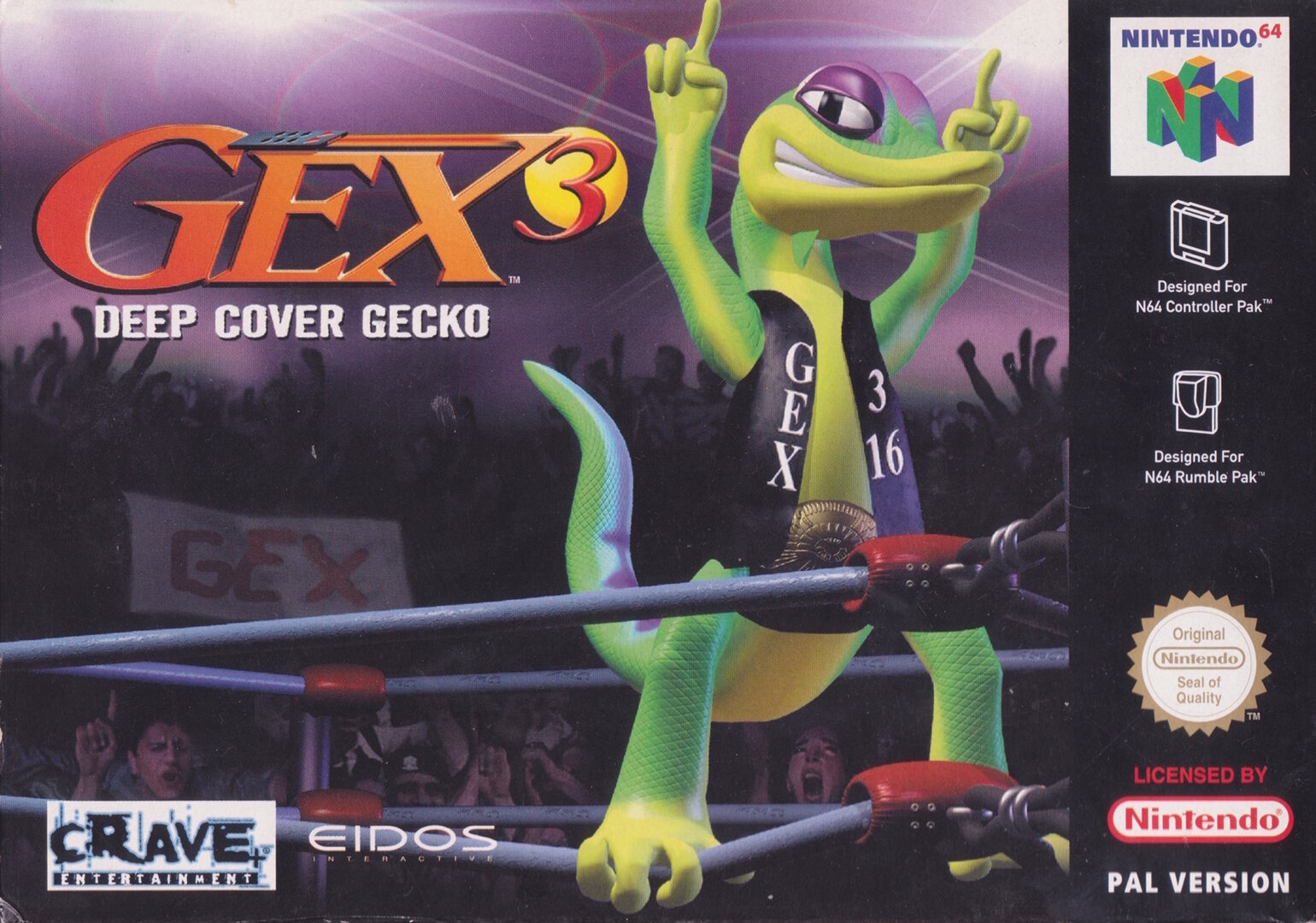 The coverart image of Gex 3: Deep Cover Gecko