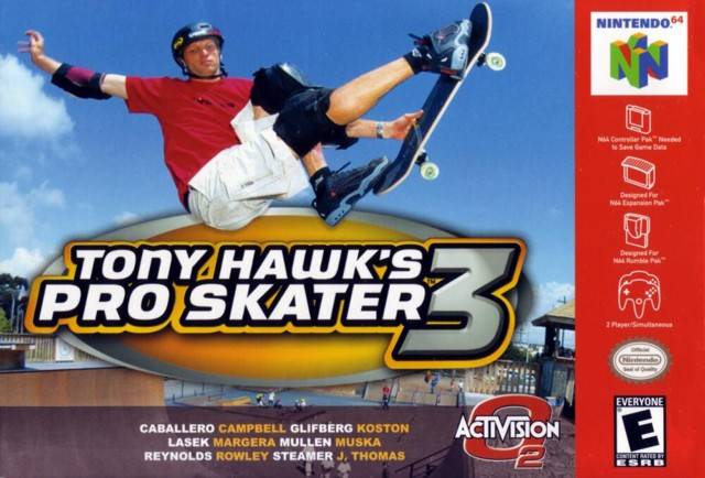 The coverart image of Tony Hawk's Pro Skater 3