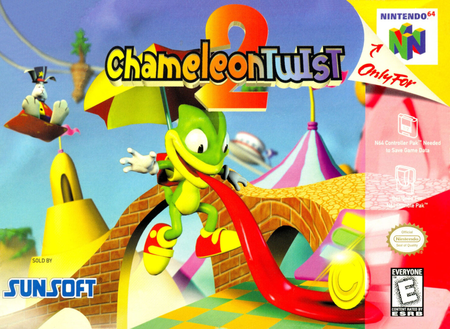 The coverart image of Chameleon Twist 2