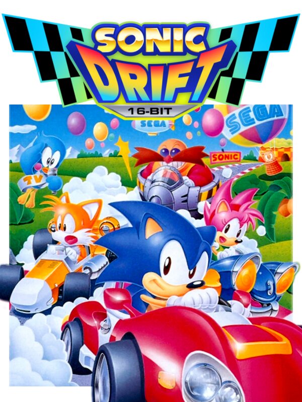The coverart image of Sonic Drift 16-bit Demo
