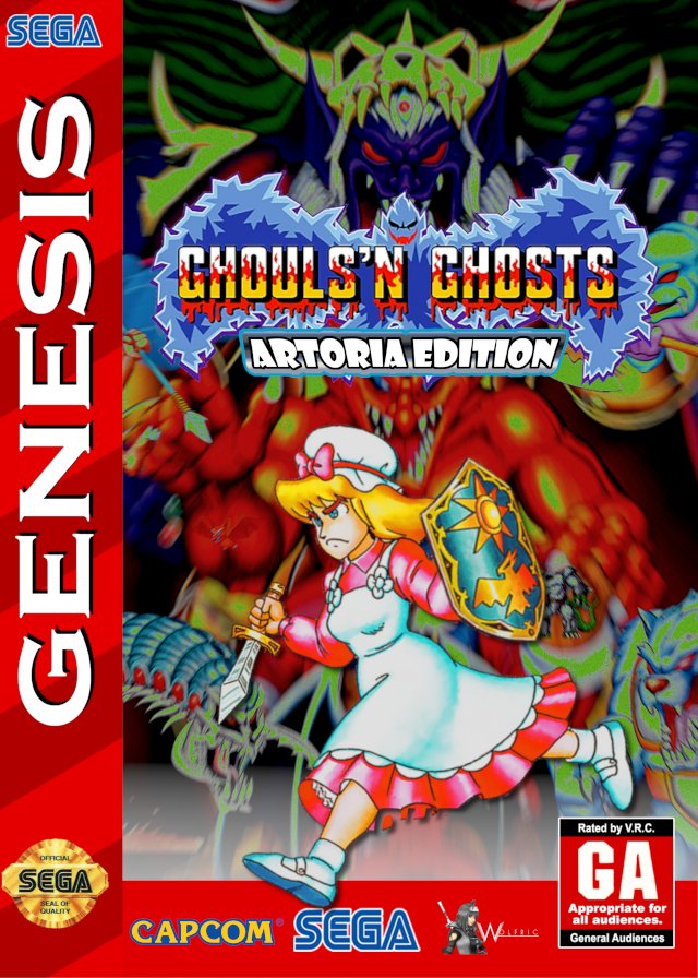 The coverart image of Ghouls 'n Ghosts (Artoria Edition)