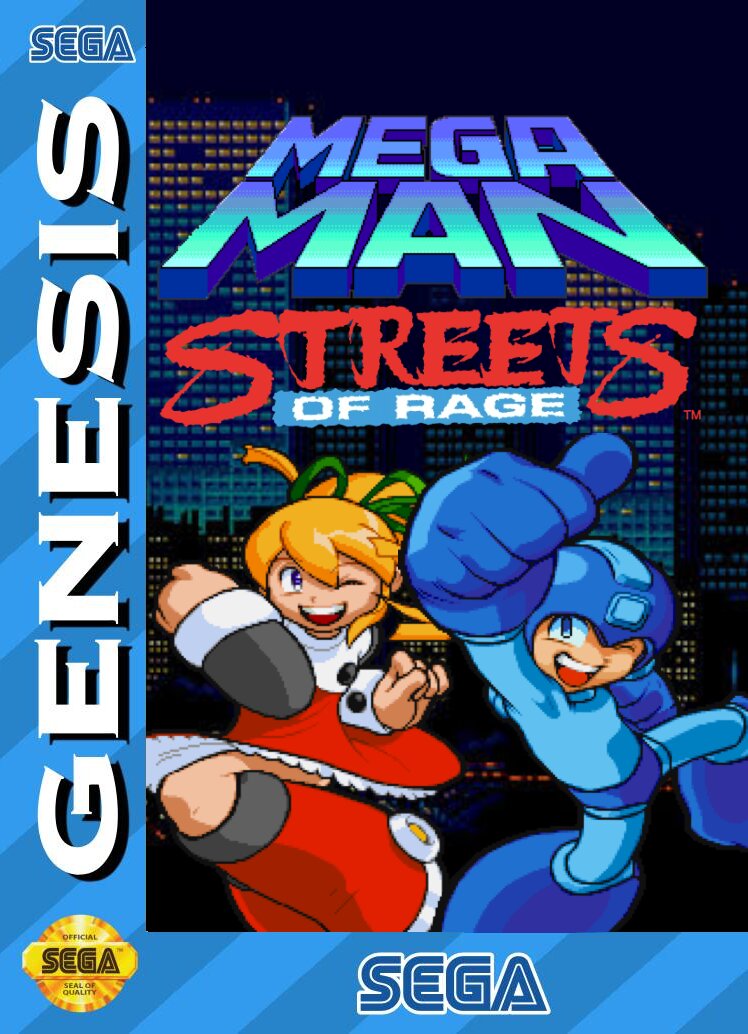 The coverart image of Streets of Rage 2 - Mega Man Edition