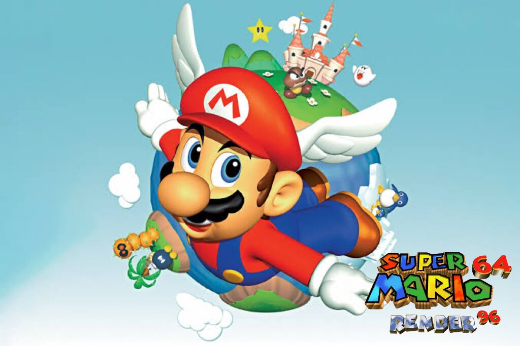 The coverart image of Super Mario 64 Render 96