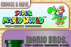 Super Mario World: Super Mario Advance 2 (RB Select)