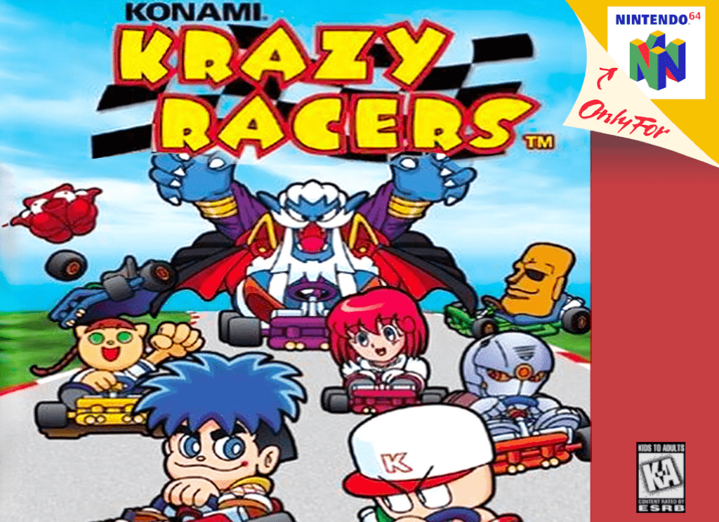 The coverart image of Konami Krazy Racers 64