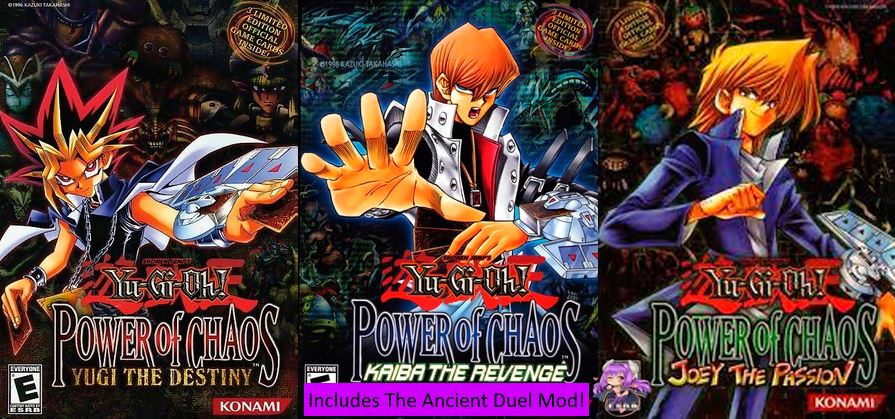 The coverart image of Yu Gi Oh Power Of Chaos Trilogy + The Ancient Duel