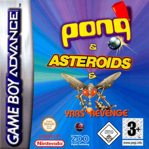 The coverart image of Pong & Asteroids & Yars' Revenge