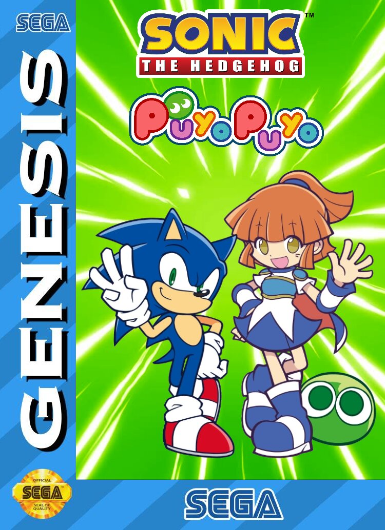 The coverart image of Sonic in Puyo Puyo