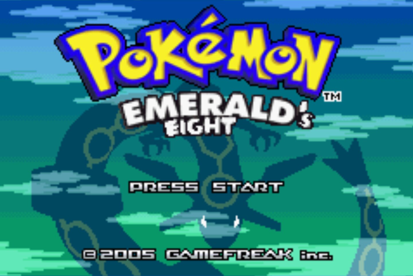 The coverart image of Pokemon Emerald's Eight