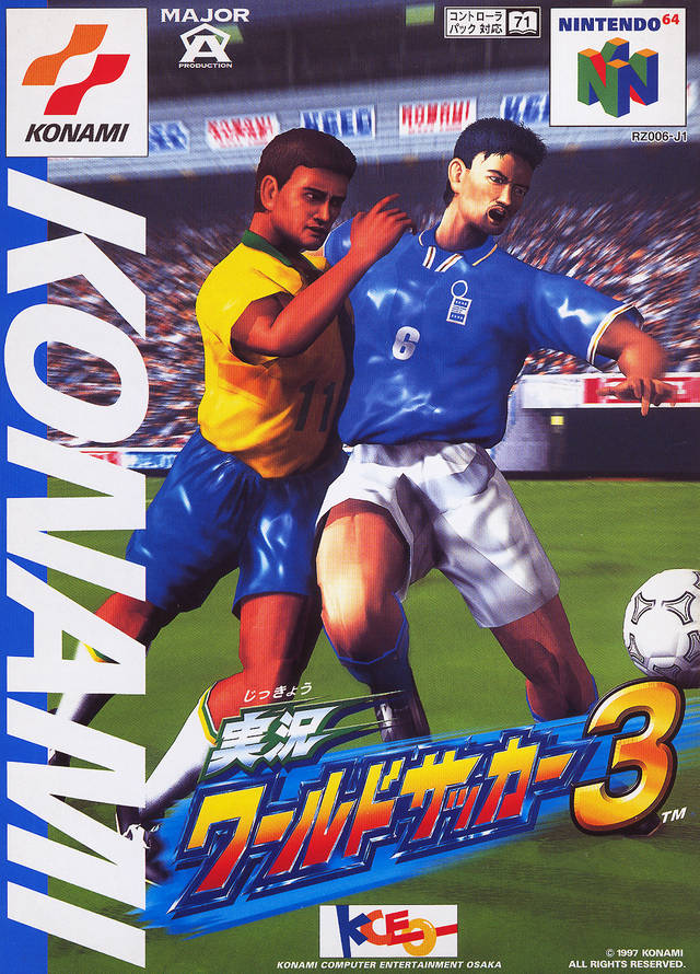 The coverart image of Jikkyou World Soccer 3