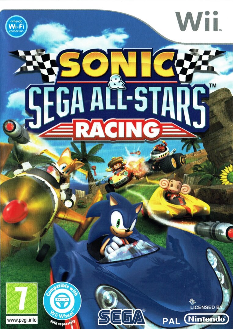 The coverart image of Sonic & Sega All-Stars Racing