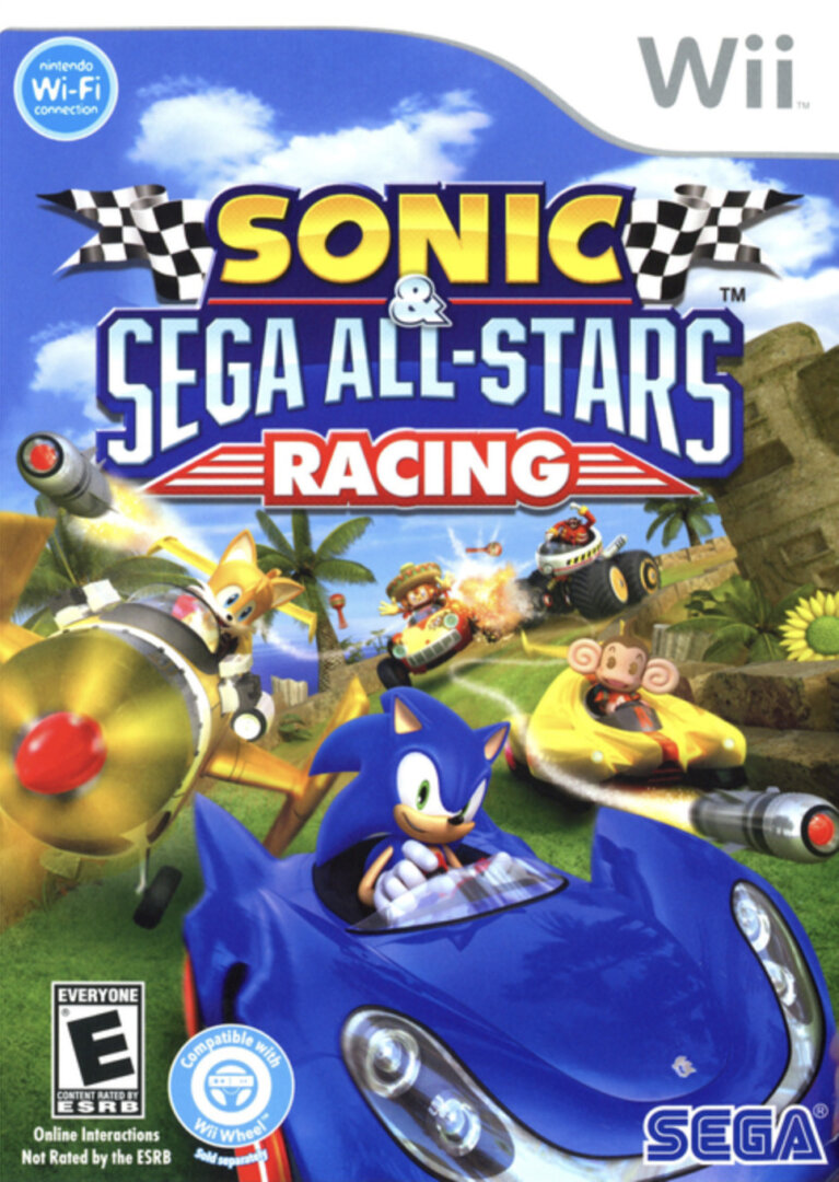 The coverart image of Sonic & Sega All-Stars Racing