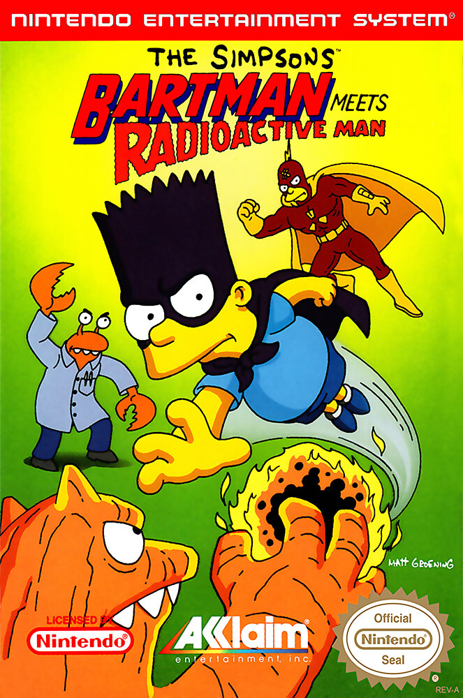 The coverart image of The Simpsons: Bartman Meets Radioactive Man
