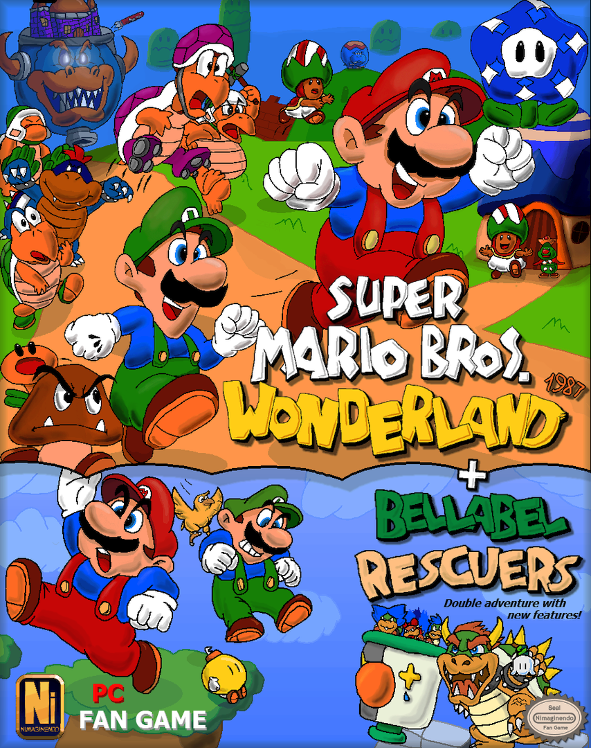 The coverart image of Super Mario Bros. Wonderland '87 + Bellabel Rescuers