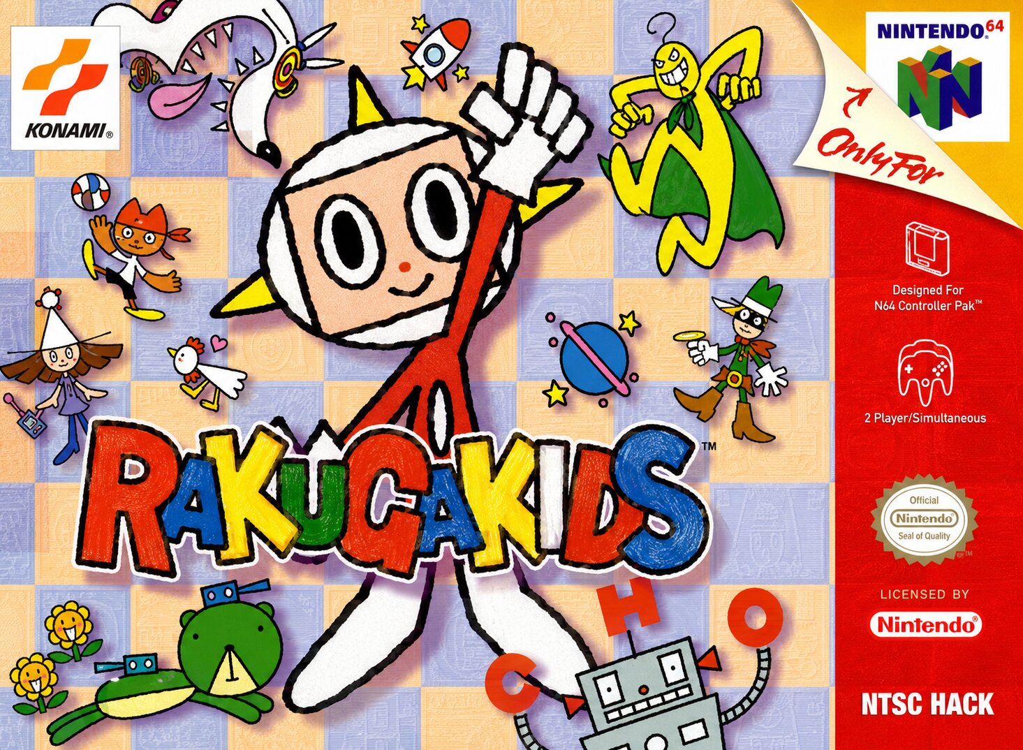 The coverart image of Rakugakids (60Hz Hack)