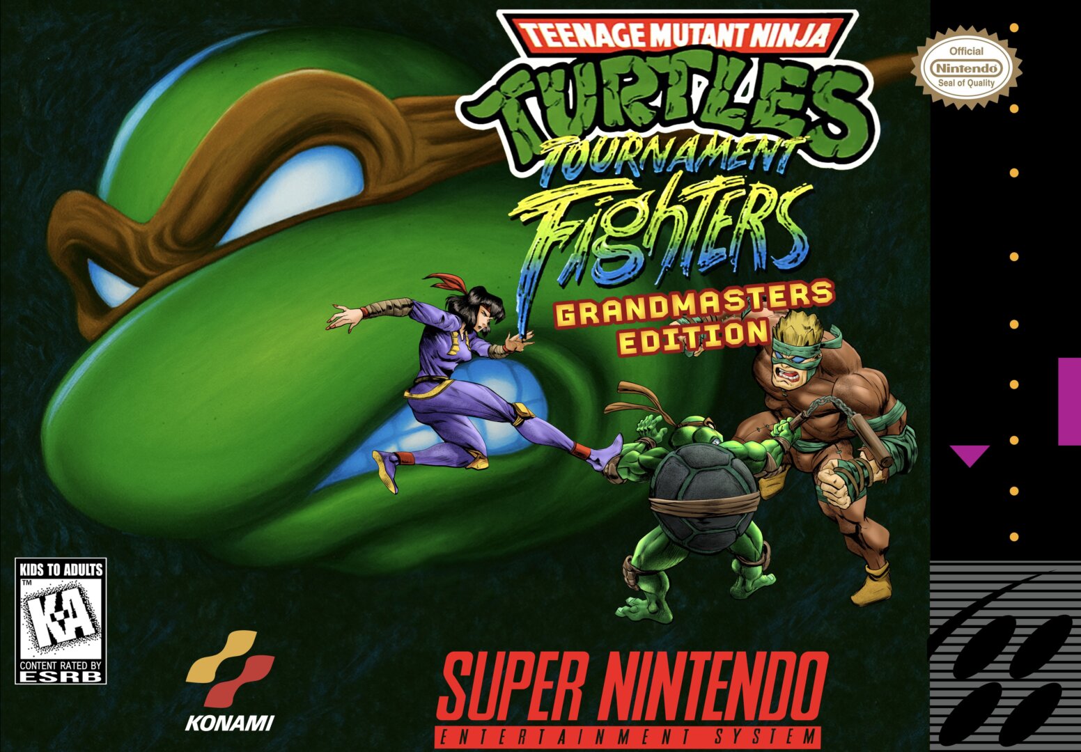 The coverart image of TMNT Tournament Fighters: Grandmasters Edition